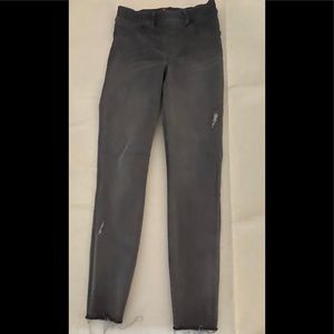 Spanx Jeanish-ish Distressed Denim. Size Small